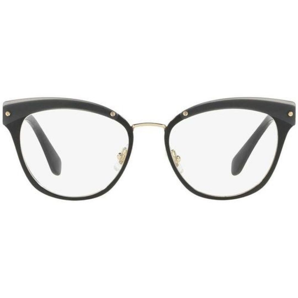 Miu Miu Cat Eye Style Eyeglasses Black W/Demo Lens - Picture 4 of 7